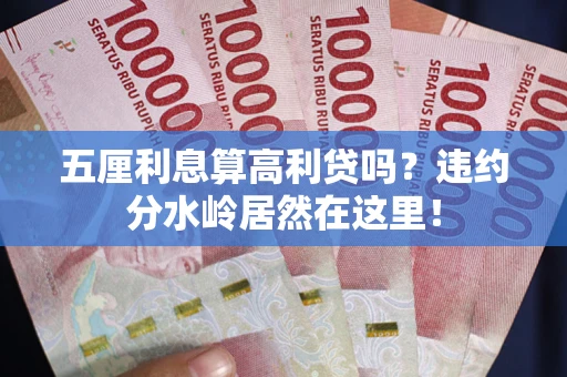 济南五厘利息算高利贷吗？违约分水岭居然在这里！