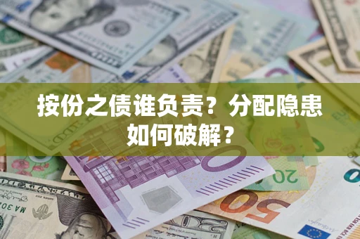 济南按份之债谁负责？分配隐患如何破解？