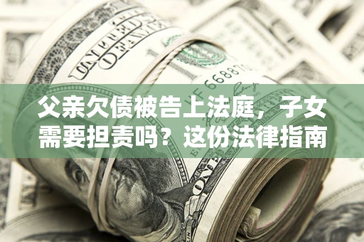 济南父亲欠债被告上法庭，子女需要担责吗？这份法律指南必须看完