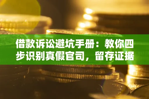 济南借款诉讼避坑手册：教你四步识别真假官司，留存证据不踩雷