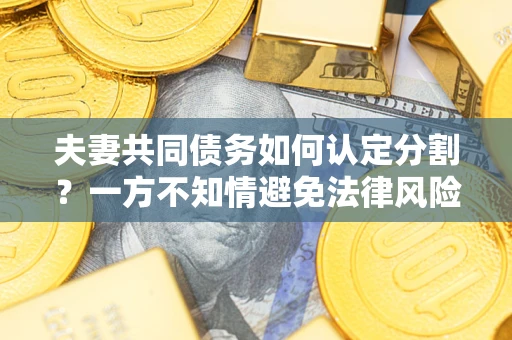 济南夫妻共同债务如何认定分割？一方不知情避免法律风险必看！